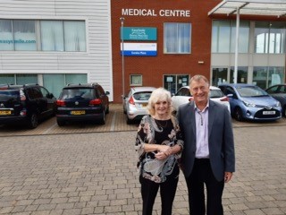 Councillors Purdy and Wildey at the Ashford Centre