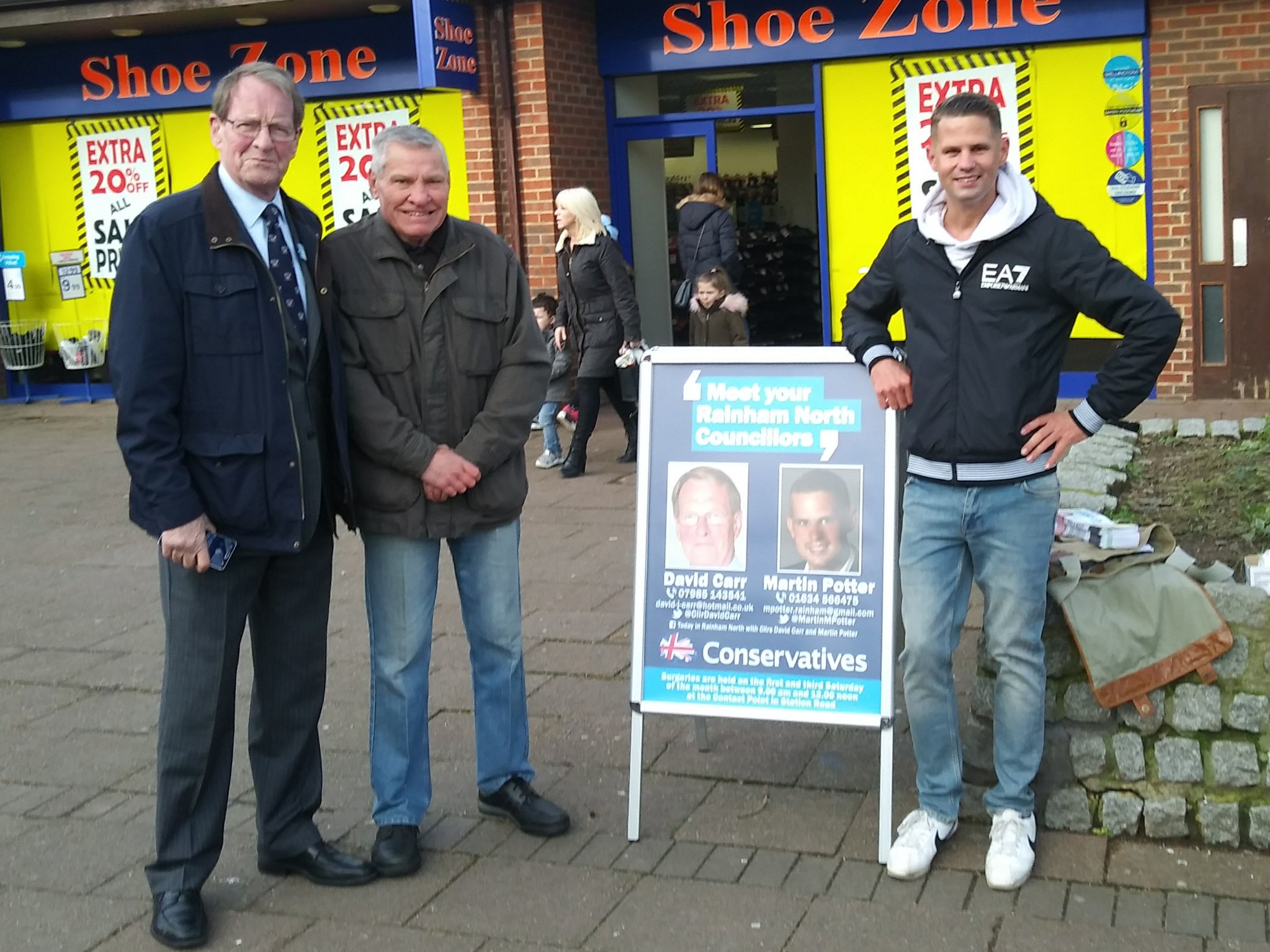 Councillor Carr and MArtin Potter at one of their regular street surgeries