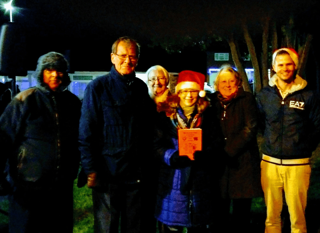 Councillor Carr and Colleagues at the Carol service