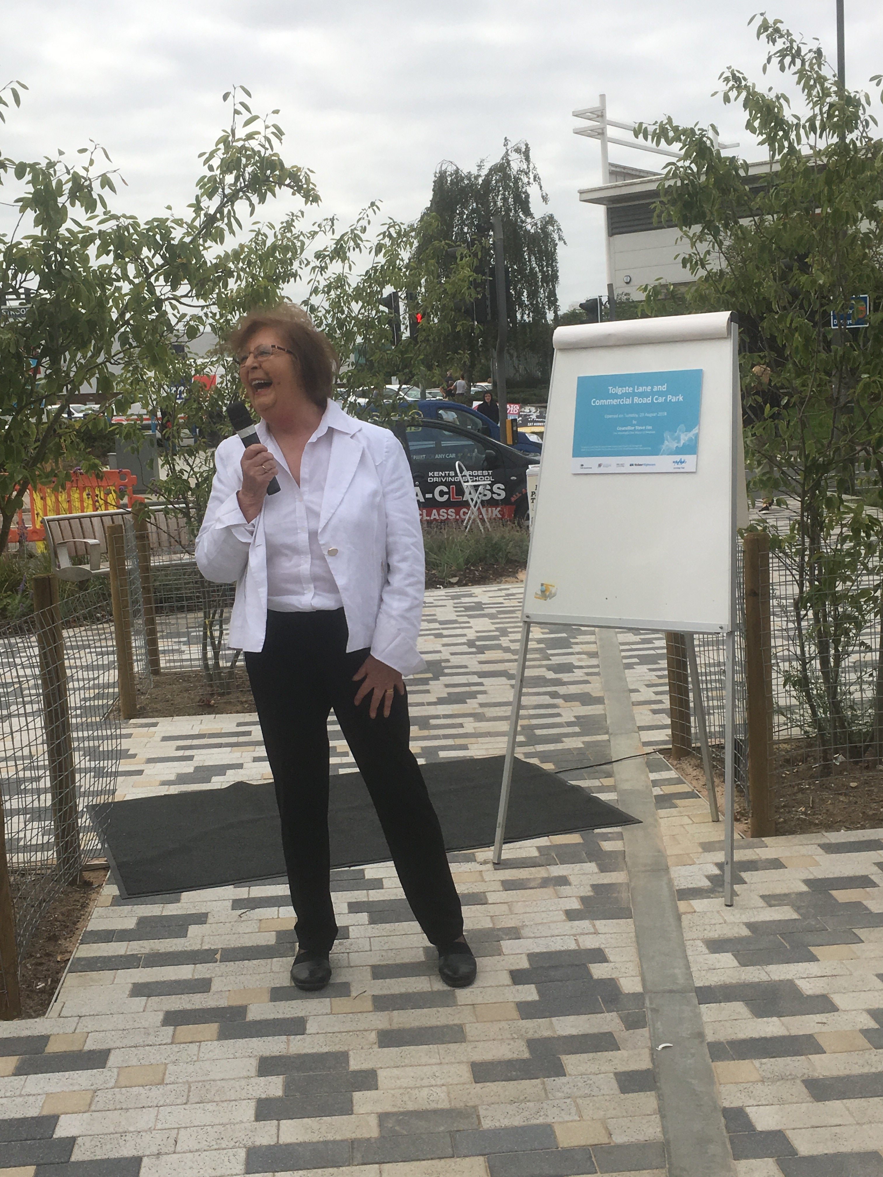 Local Councillor Jane Chitty welcomes the completion of works