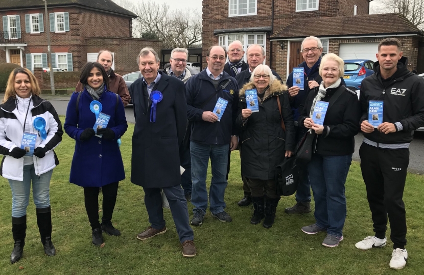 Alan Kew and Medway Conservatives Out Canvassing