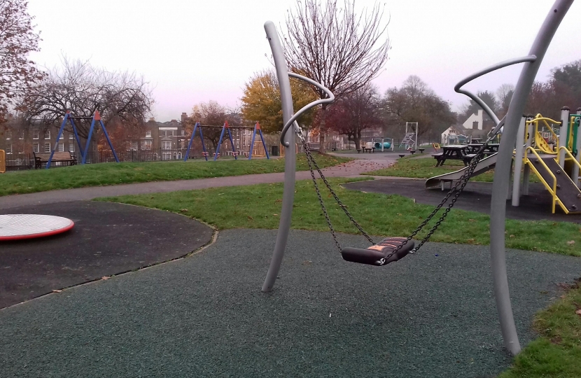 The newly improved play area at Jacksons Recreation Ground 