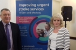 Councillors Purdy and Wildey at one of the Stroke consultation listening events