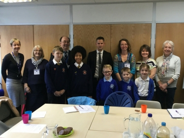 councillors Potter, Kemp and Aldous attent the joint school council meeting