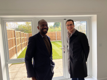 Councillors Perfect and Anang attend launch of 27 new affordable homes in Rainham